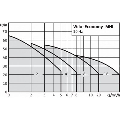 Многоступенчатый насос Economy MHI202-1/10/E/1-220-50-2