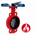 Затвор дисковый Ridval тип RVB 01 DN065 рукоятка,с УКП о/з.IP64 (красный) диск н/ж