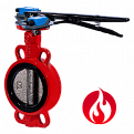 Затвор дисковый Ridval тип RVB 01 DN065 рукоятка,с УКП о/з.IP64 (красный) диск н/ж